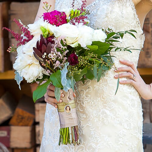 Intimate Vintage Wedding Bride Bouquet